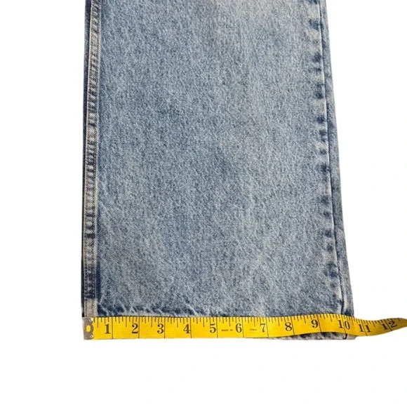 Sezane Premium Minimalist Denim Jeans Women's Size 42 (10 US) High Rise Wide Leg - Picture 7 of 11